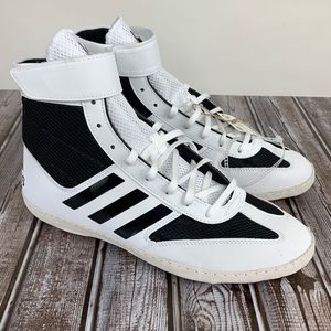Adidas AC7501 Combat Speed 5 Black White Wrestling